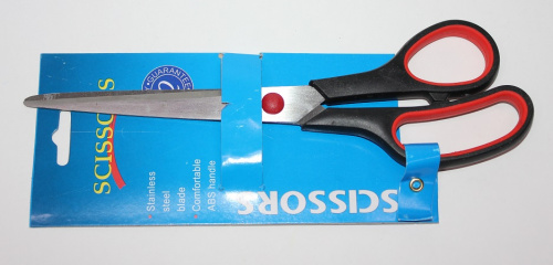 Ножницы на синем блистере 9,5 23см с эргономичными ручками