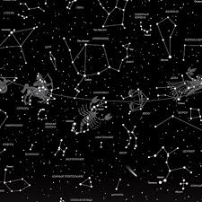 Карта Звездное небо Созвездия светящиеся в темноте