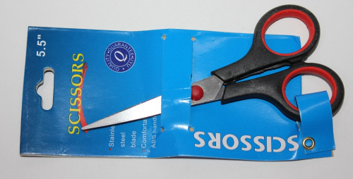 Ножницы на синем блистере 5,5 13 см