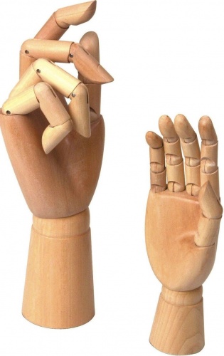Модель руки деревянная