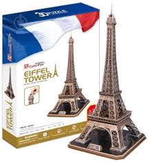 Пазл 3D 562 Эйфелева башня модель из пенокартона, 39*36*78 см
