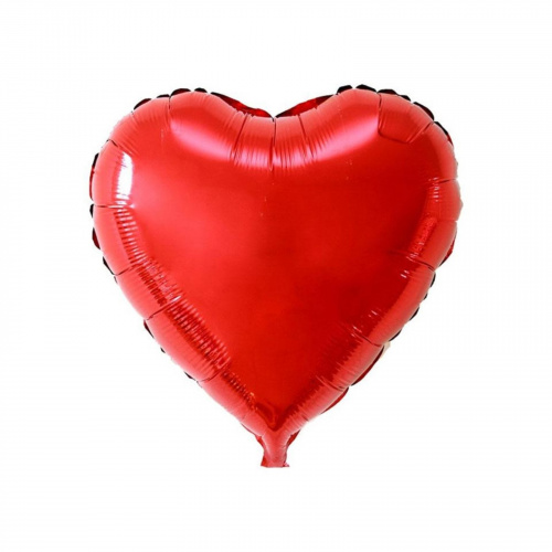 Шар 36 фольга Сердце красный