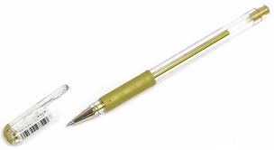 Ручка с золотым стержнем