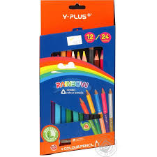 12-24цв карандаши Rainbow V+