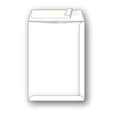 Конверт А3 белый бумажный отрывная лента