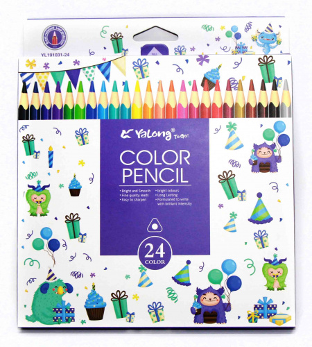 24 цветные карандаши  191031-24