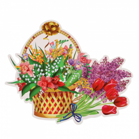 Плакат Корзина с цветами